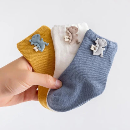 3 Pairs Baby Socks Newborn Baby Boy Girls Soft Cotton Socks