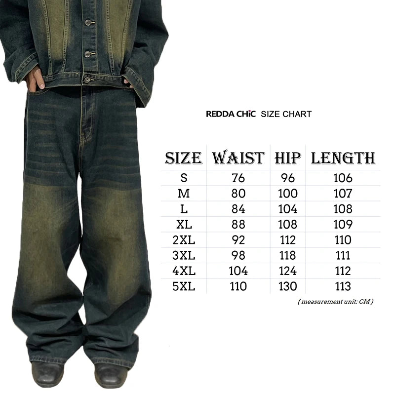 Retro 90s Oversized Green Wash Skater Pants for Men
