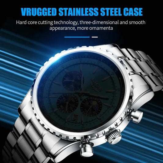 Montre-bracelet de sport étanche pour hommes