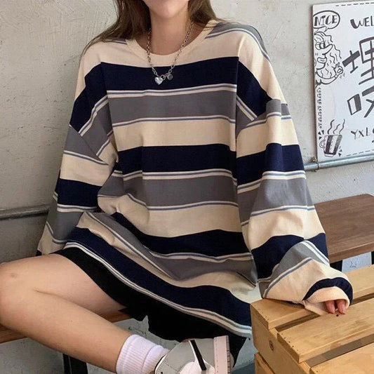Harajuku Pullovers Long Sleeve Womens Tops Sweatshirt