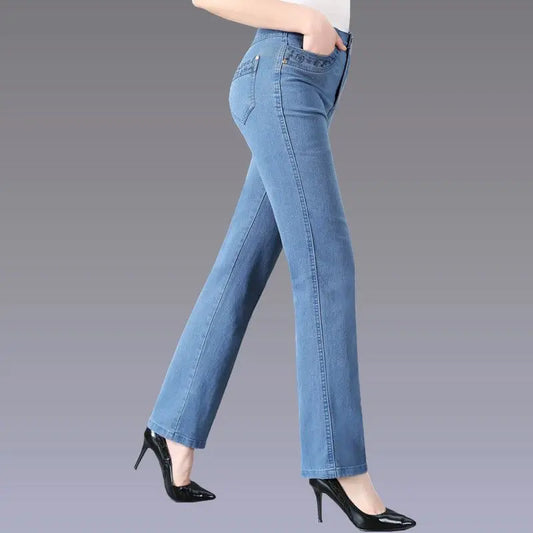 Women's Vintage High Waisted Flare Jeans