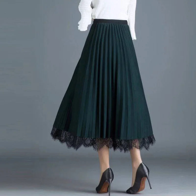 Women High Waist Tulle A Line Skirt