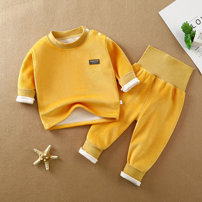 Warm underwear set for babies baby casual clothes