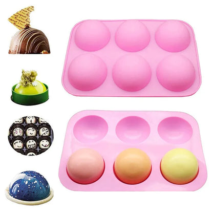 3D Silicone Sphere Baking Mold