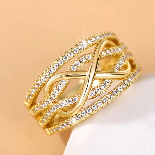 Women's Infinite Love Cubic Zirconia Engagement Rings