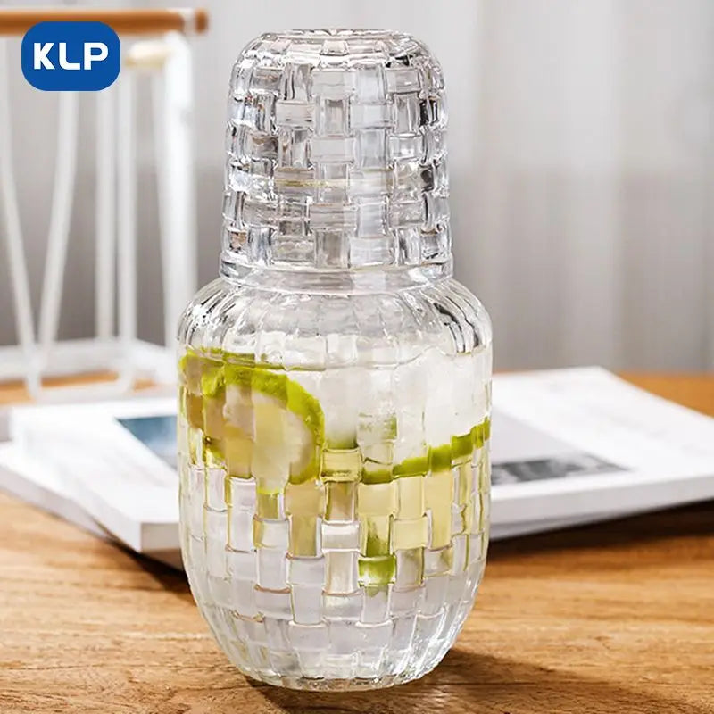 Crystal Bedside Carafe with Tumbler Glass