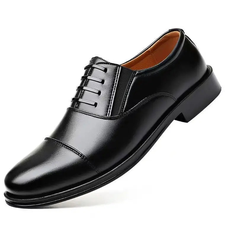 Men’s Genuine Leather Slip-On Dress Shoes – Lightweight Business Formal Oxford