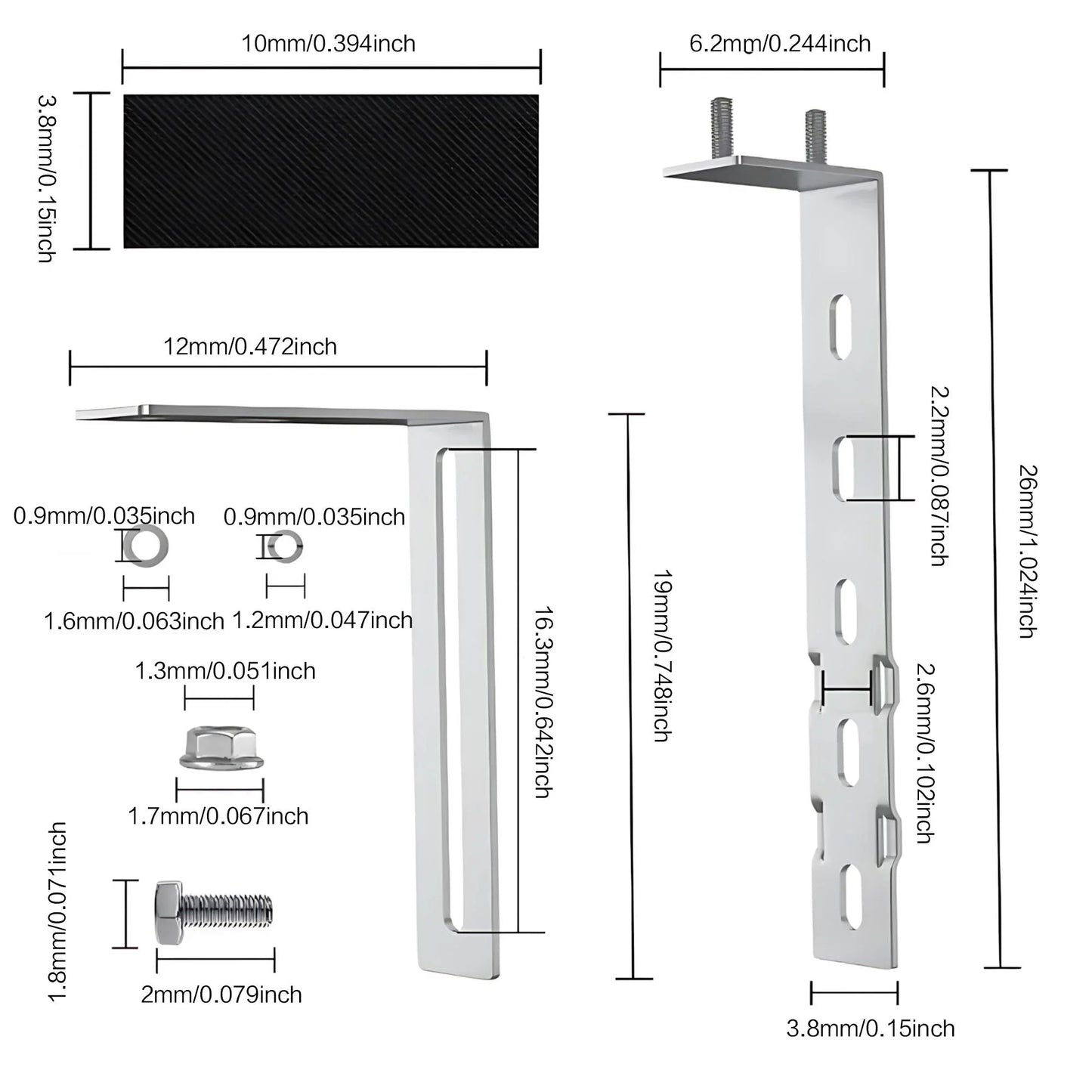 Wall Mounting Balcony Solar Panel Mount Bracket