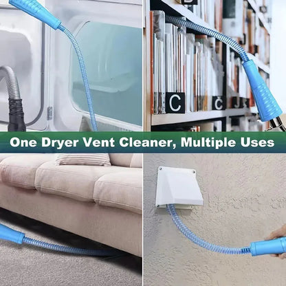 Bendable Vacuum Kit for Efficient Dryer Cleaning