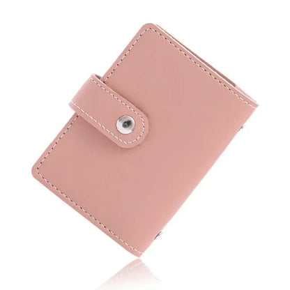 Women's 26 Cards Slim PU Leather Pocket Case Wallet