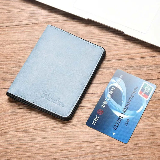 Men's PU Leather Mini Wallet Card Holder