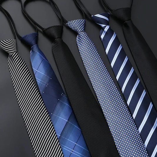 Zipper Necktie for Business & Wedding Attire