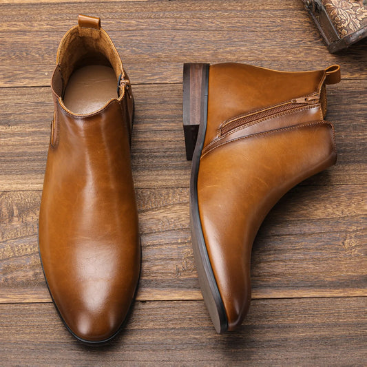 Men Comfortable Leather Boots