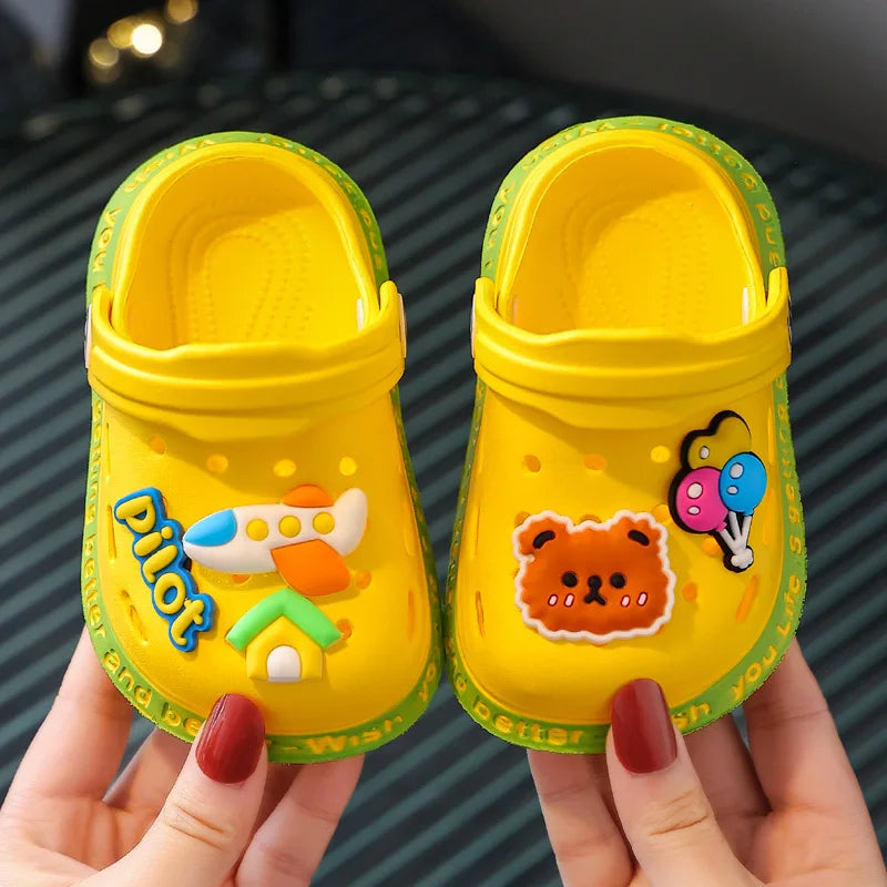 Shoes for Small and Medium-sized Babies Flip Flops Children's Indoor Soft S Cartoon