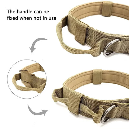 Tactical Police Dog Collar - Adjustable Military Dog Collar