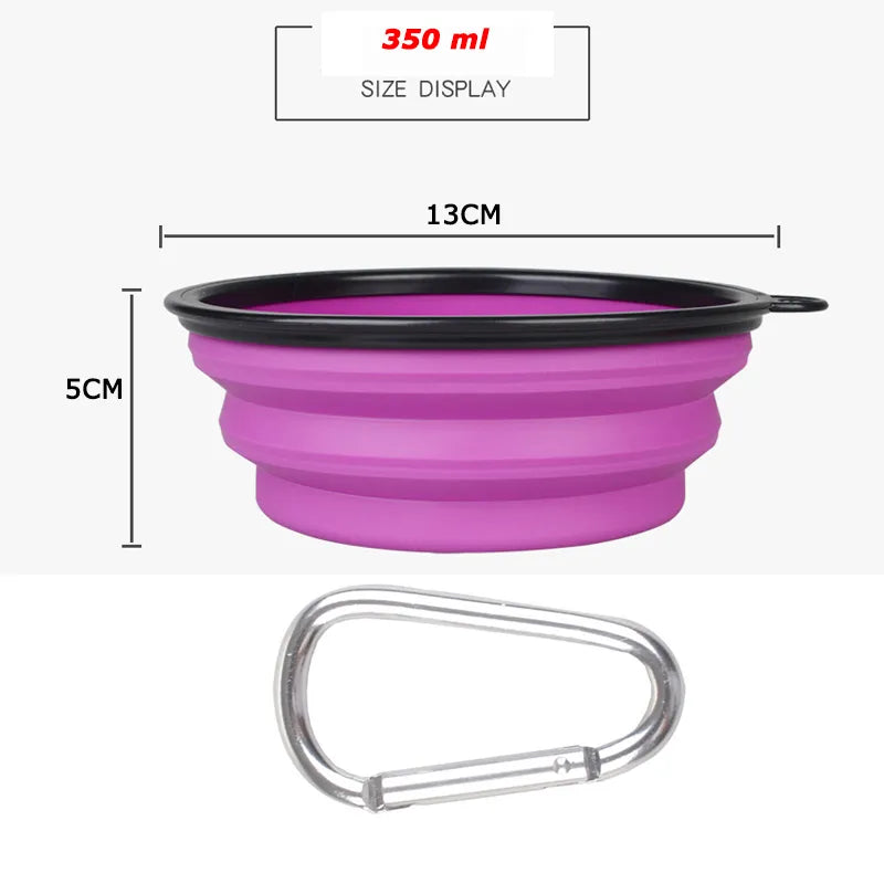 Puppy Food Container Feeder Dish Outdoor Bowl