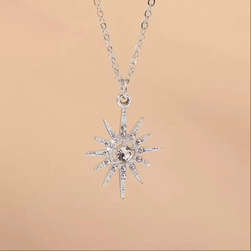 Silver Color Long Tassel Pendant Bow Necklaces