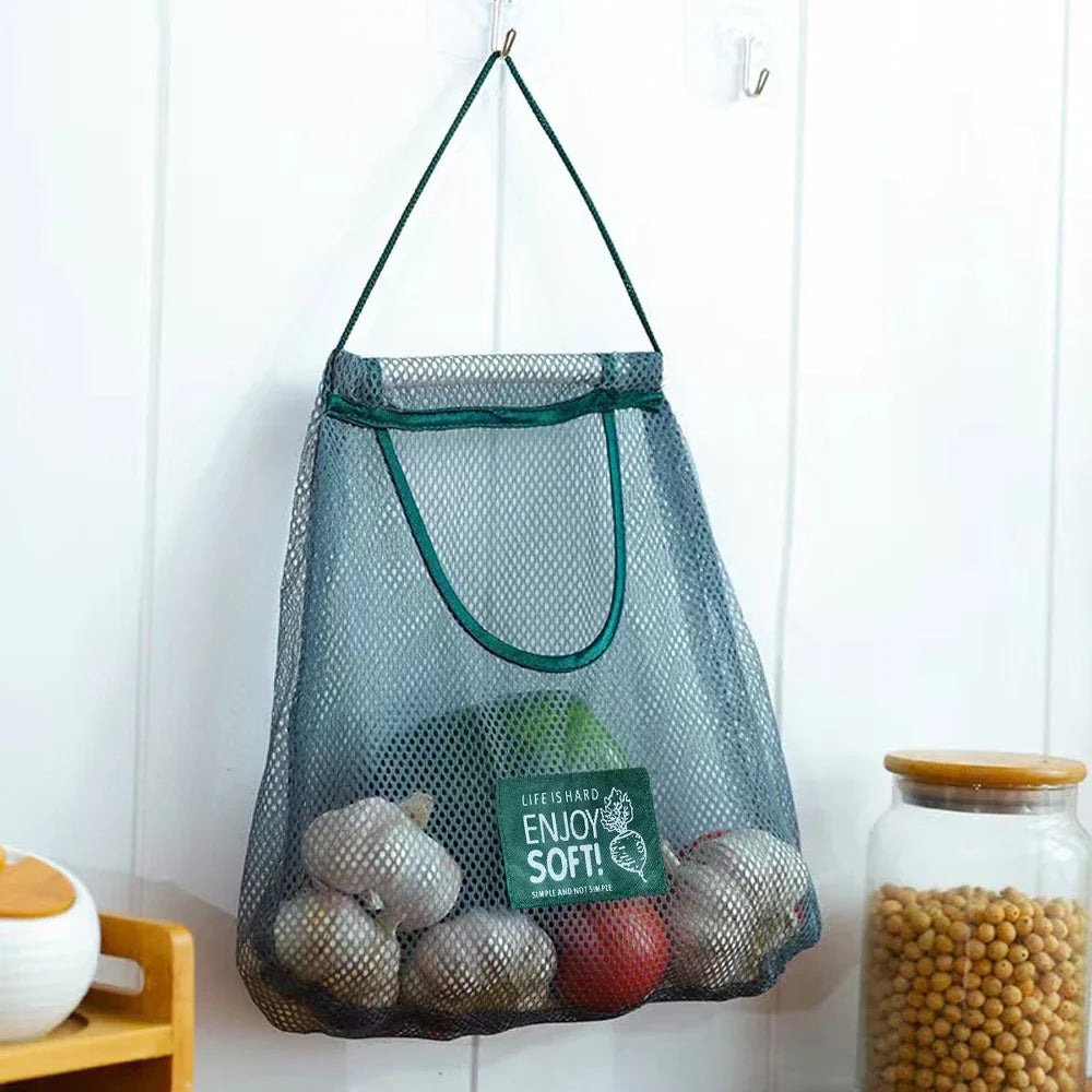 Kitchen's Multi-Layer Hanging Mesh Bags