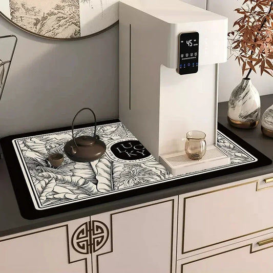 Printed Super Absorbent Dish Drying Mat