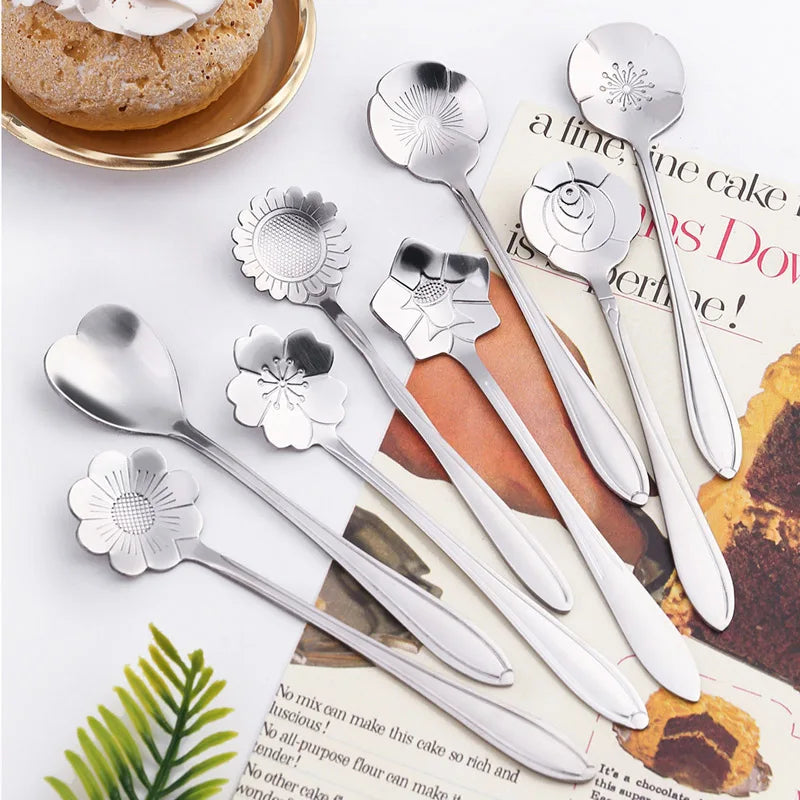 Silver Gold Stainless Steel Spoon Set