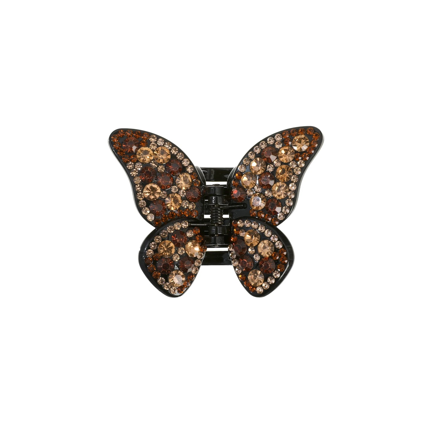 Bunte Haarspange mit Strass-Schmetterling für Damen – Große Haifisch-Haarspange mit Strasssteinen