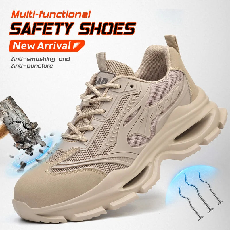Mens Safety Shoes - Work Security Protection Boots