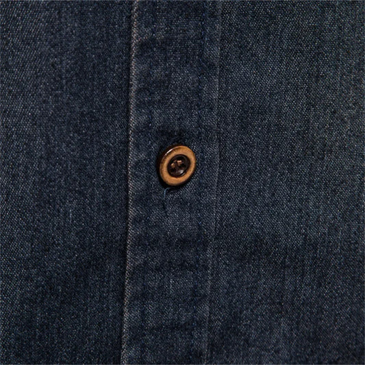 Double Pockets Slim Jeans Shirts For Men
