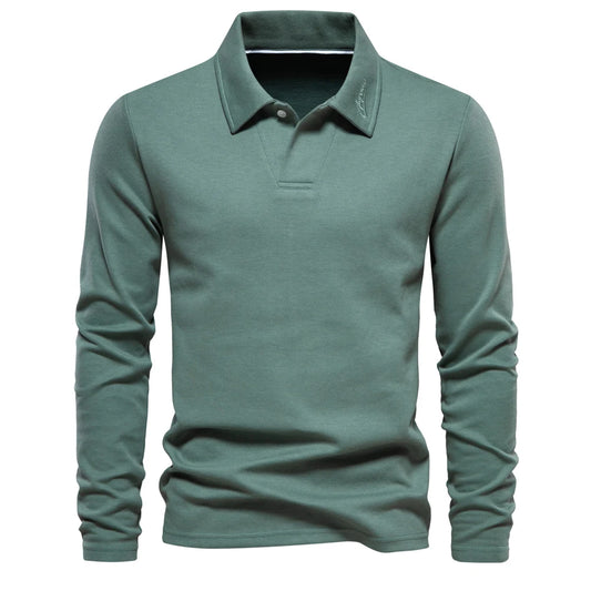 Men's Lightweight Long Sleeve Turn Down Collar Shirt