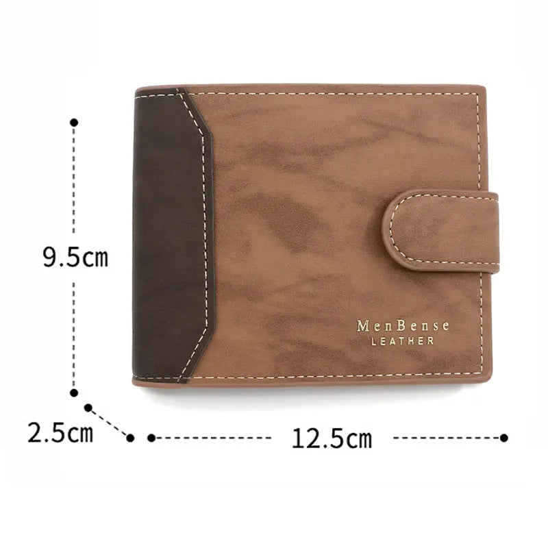 New Short Men Leather Wallets
