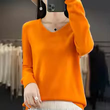 Pull col V 100% laine mérinos