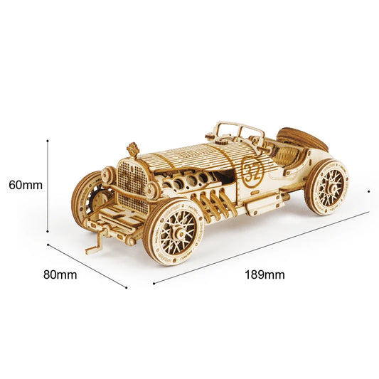 3D Wooden Puzzle kids Toys Movable Truck Crane