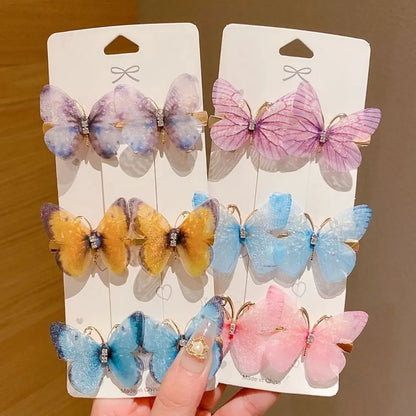 Colorful Butterfly Hairpins Girl Hair Clips Barrettes Headwear Hair Accessories