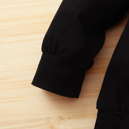Baby Boy Suit Print Long Sleeve T-shirt Top + Long Pant