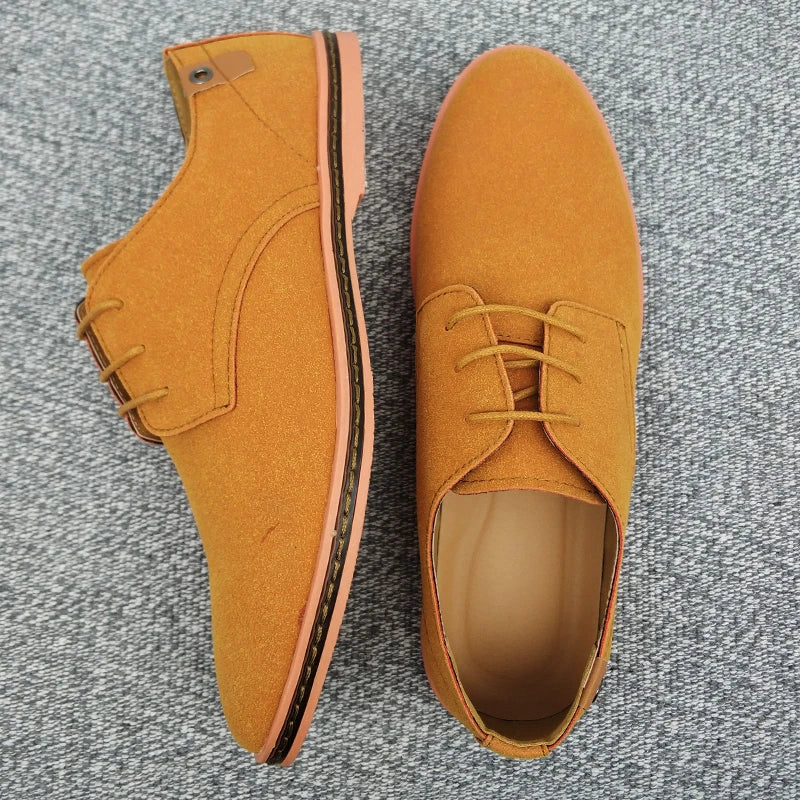 Chaussures en toile pour hommes à semelles souples - Baskets Oxford pour hommes