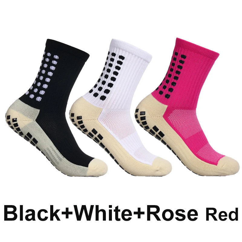 Atmungsaktive Fußballsocken für Herren mit Wabenstruktur und Grip