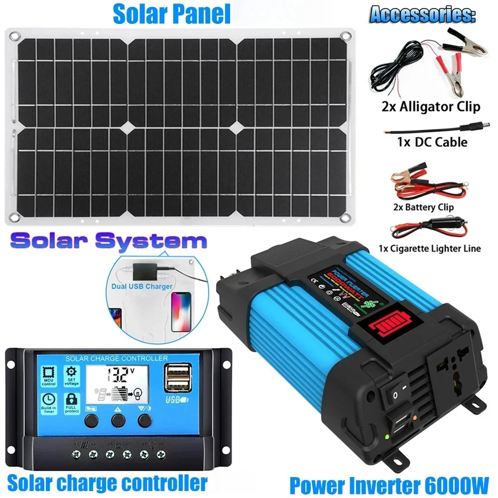 110V/220V Solar Inverter - Complete Solar Power Kit