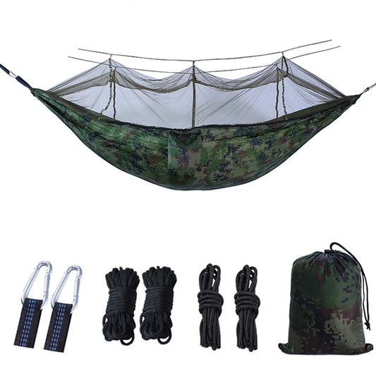 Summer Automatic Quick-Opening Mosquito Net Hammock