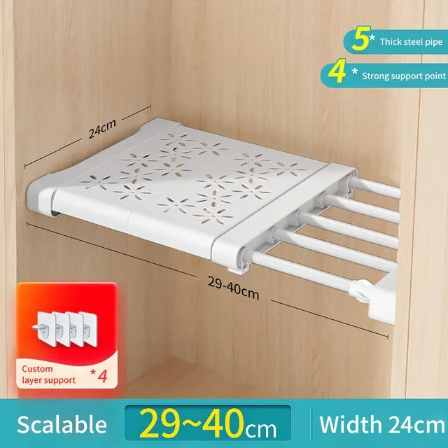 Multi-Layer Dustproof Wardrobe Storage Rack