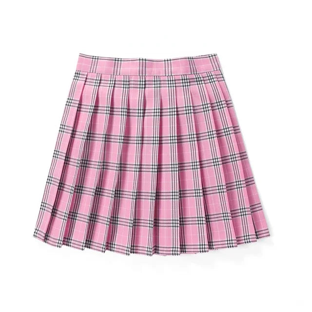 Jolie mini-jupe à carreaux Harajuku