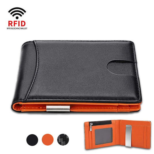 RFID Blocking Carbon Fiber Men's Slim Wallet