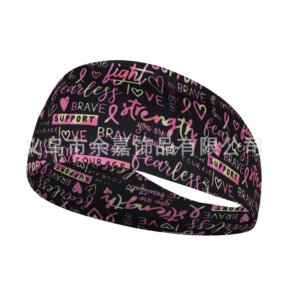 Unisex Sports Printed Thin Elastic Headband
