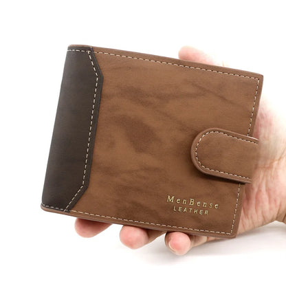 New Short Men Leather Wallets