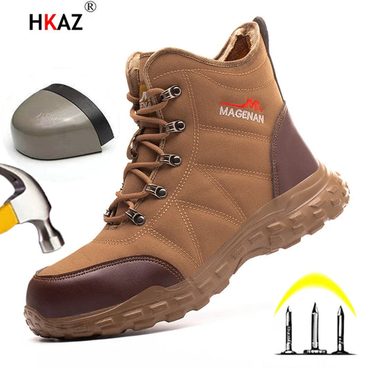 Men Work Safety Boots - Anti-smash Industrial Shoes