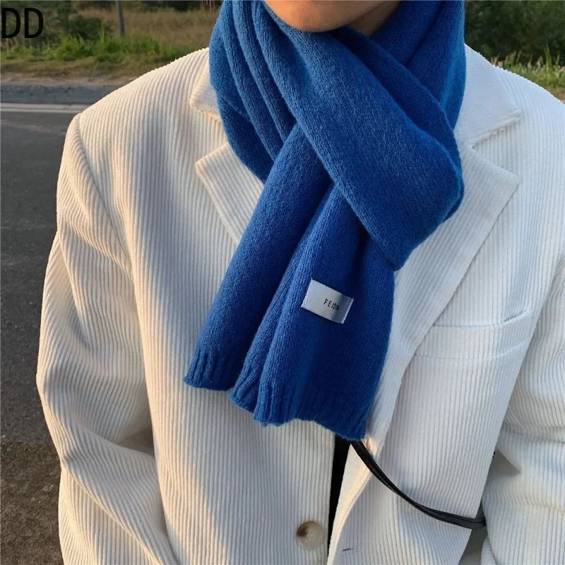Men's Knitted Wool Soft Scarf