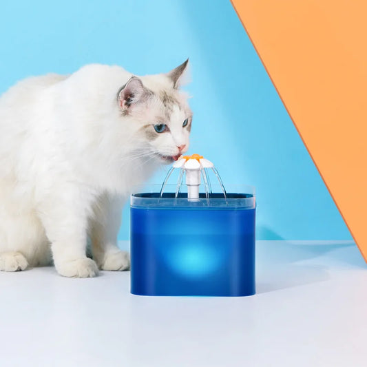 Pet Water Bowl - Transparent Large Capacity 2L Pet Water Dispenser