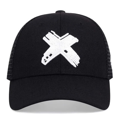 Breathable Outdoor Sport X Letter Caps