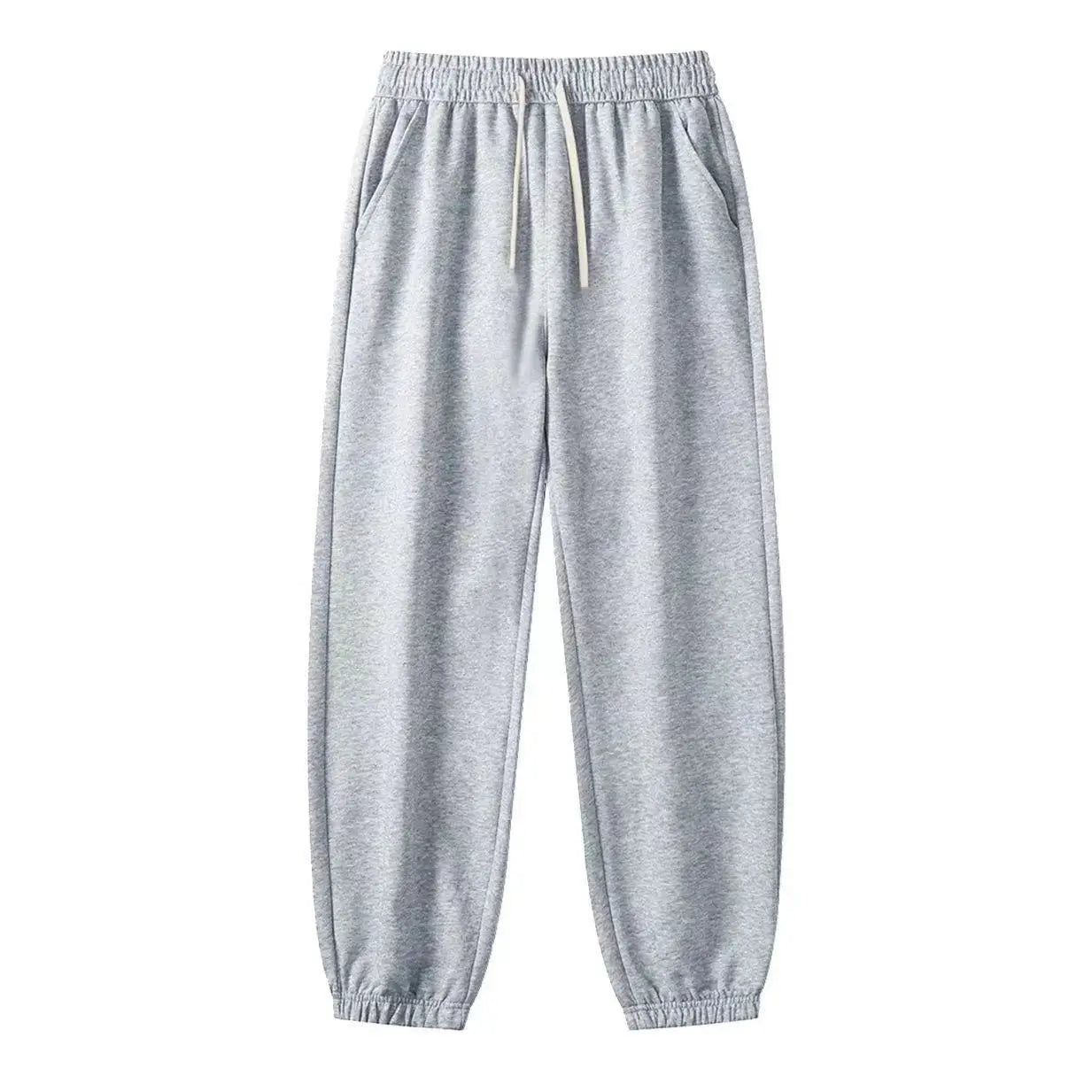 Mens Streetwear Cotton Casual Loose Trousers