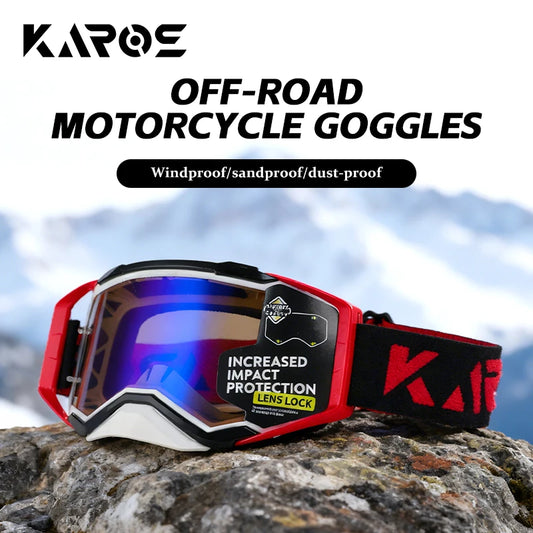 Dust Proof 3-Layer Shock Absorbing Sports Goggles