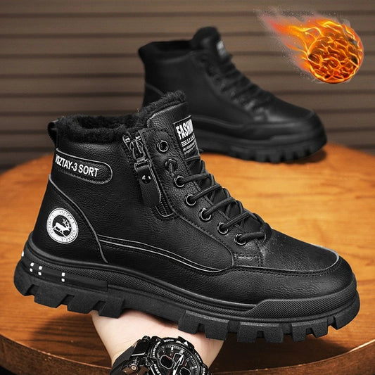 Men Winter Warm High-Top Snow Boots