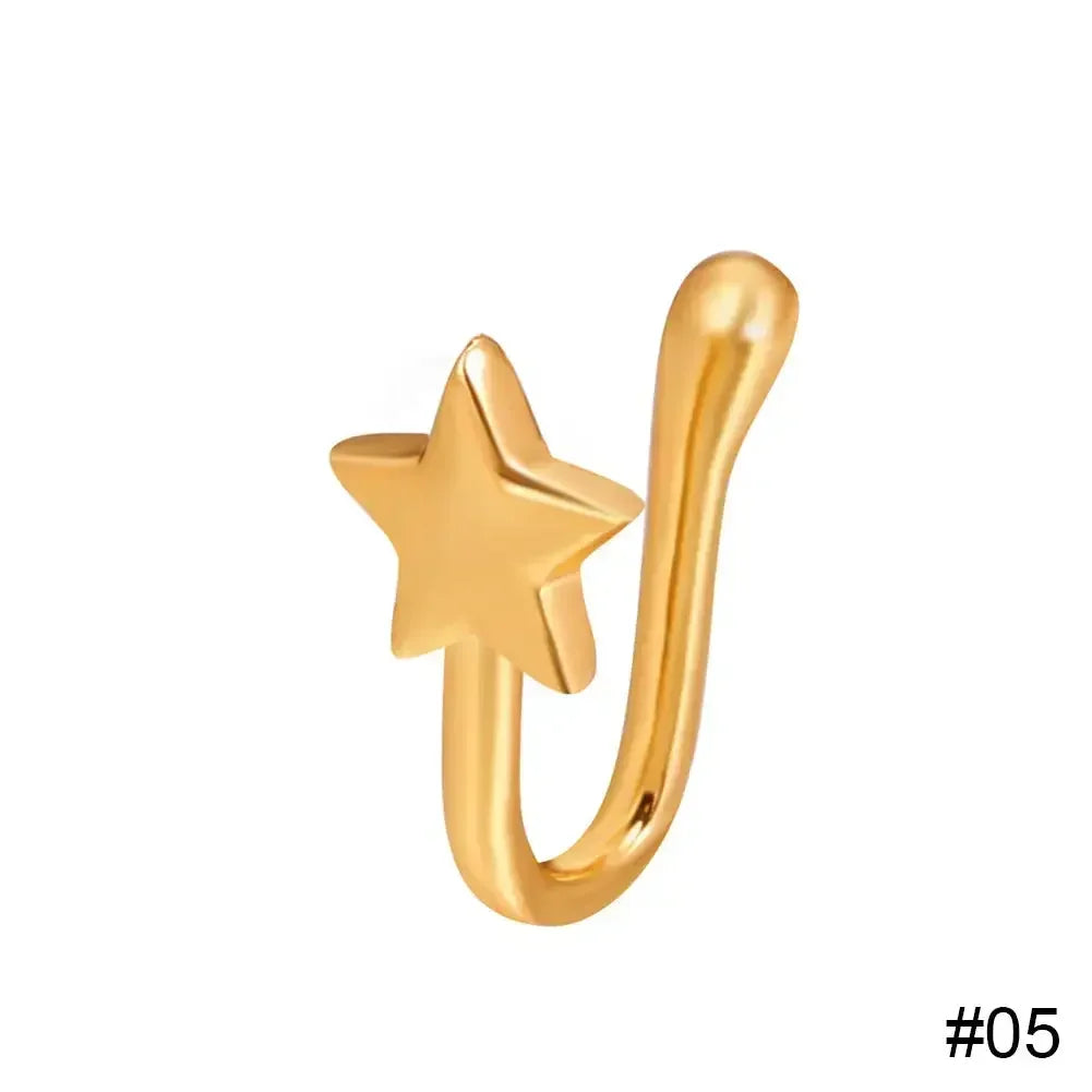 Women's Delicate Fake Piercing Nose Clip